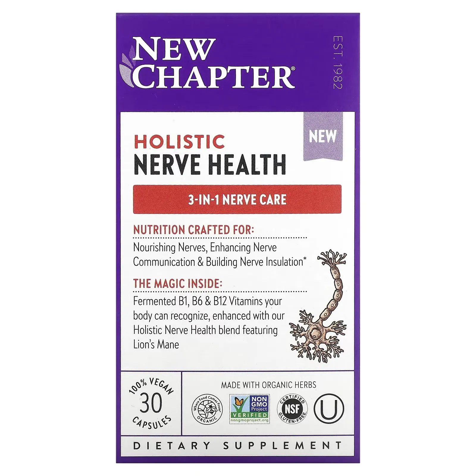 Holistic Nerve Health, 30 Capsules