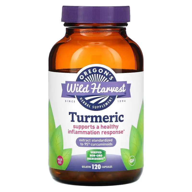 Turmeric, 120 Gelatin Capsules