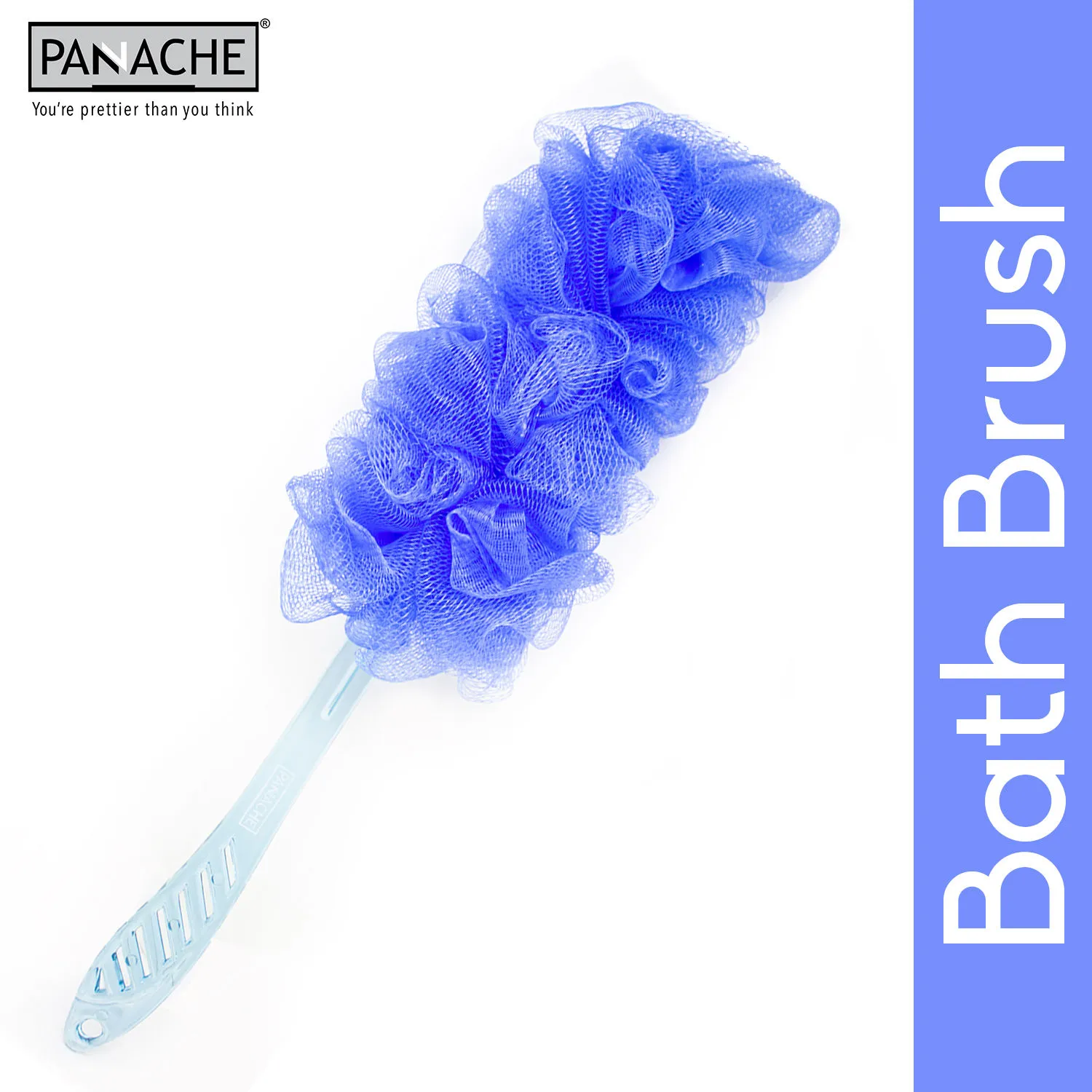 Panache Bath Brush Mesh Large Size - Electric Blue