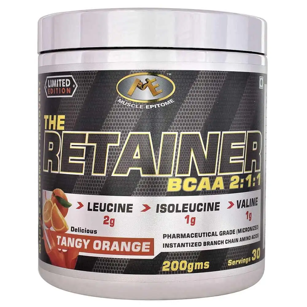 Muscle Epitome The Retainer BCAA 2:1:1,  0.22 lb  30 Servings  Tangy Orange