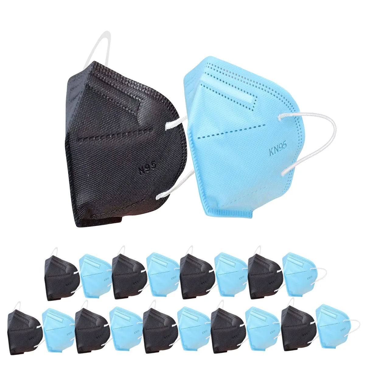 Fabula Pack of 10 Kn95/N95 Anti-Pollution Reusable 5-Layer Mask