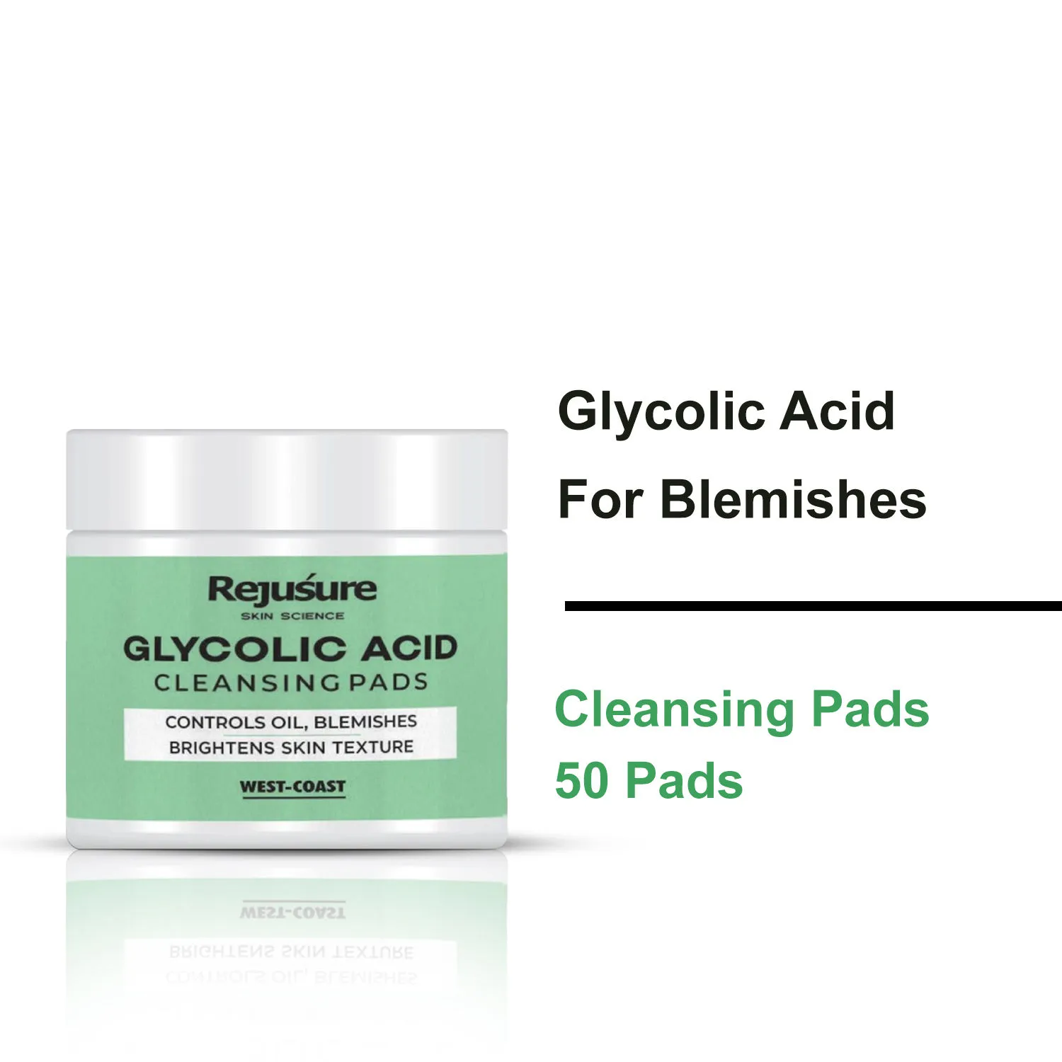 Rejusure Glycolic Acid Cleansing Pads