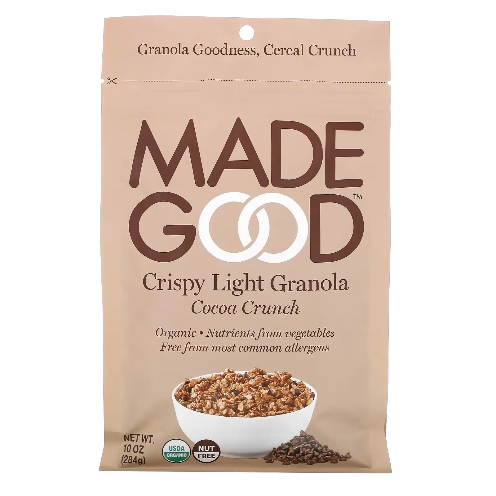 Crispy Light Granola, Cocoa Crunch, 10 oz (284 g)