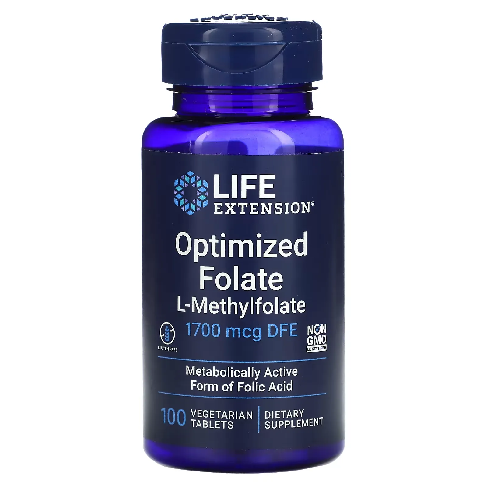 Optimized Folate, 1,700 mcg DFE, 100 Vegetarian Tablets