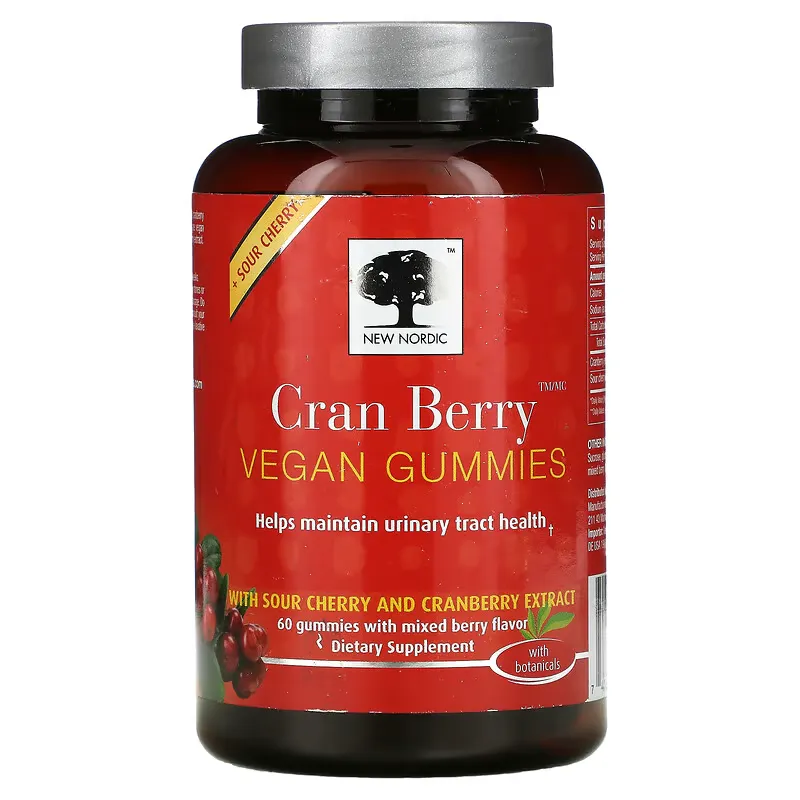 Cran Berry Vegan Gummies, Mixed Berry, 60 Gummies