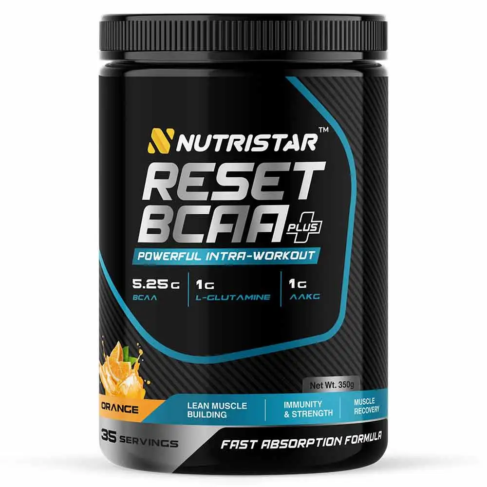 Nutristar Reset BCAA Plus,  0.77 lb  35 Servings  Orange