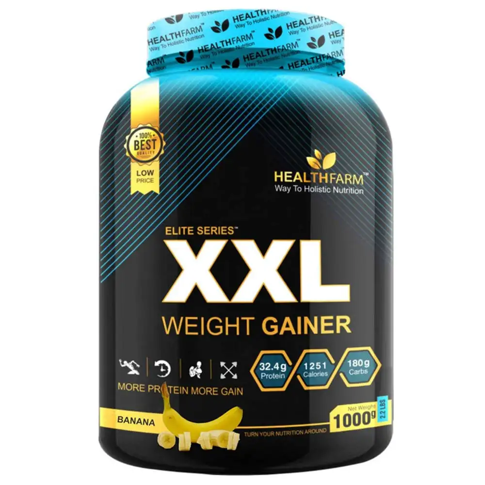 Healthfarm Elite Series XXL Weight Gainer,  2.2 lb  Banana