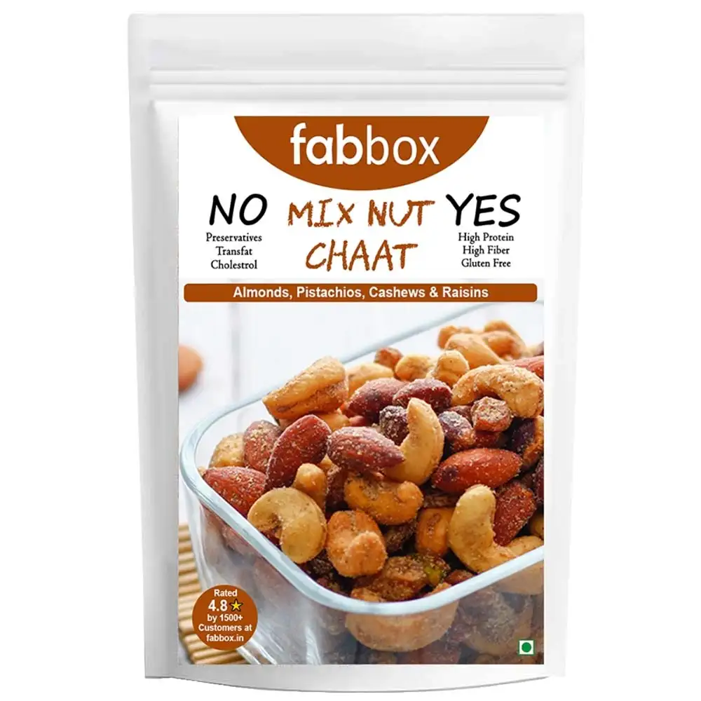 Fabbox Mix Nut Chaat,  140 g  Almonds, Pistachios, Cashews & Raisins