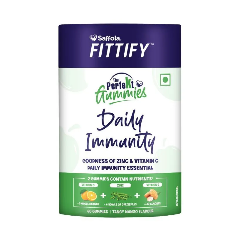 Saffola FITTIFY The Perfekt Gummies For Daily Immunity - Tangy Mango Flavour