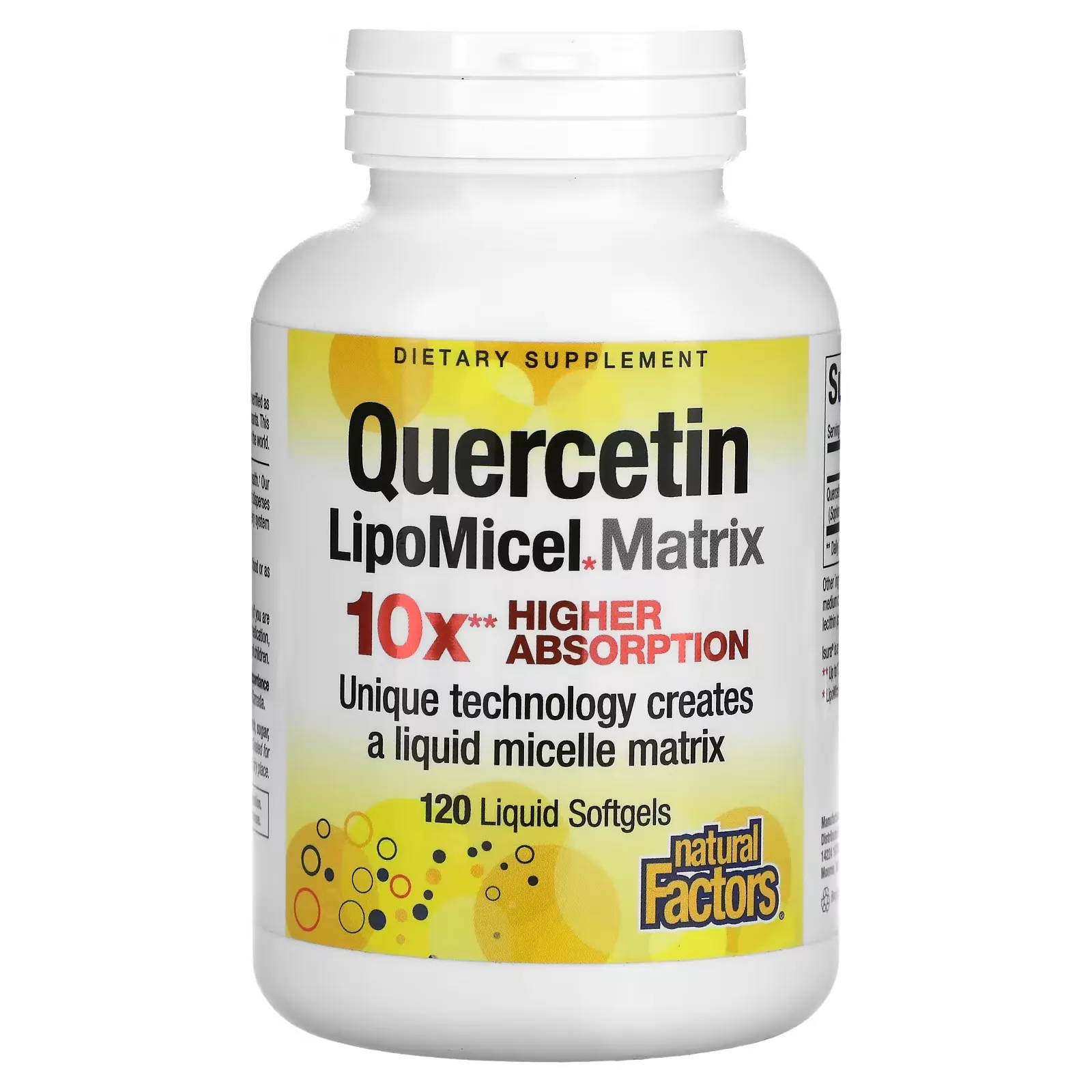 Quercetin LipoMicel Matrix, 120 Liquid Softgels