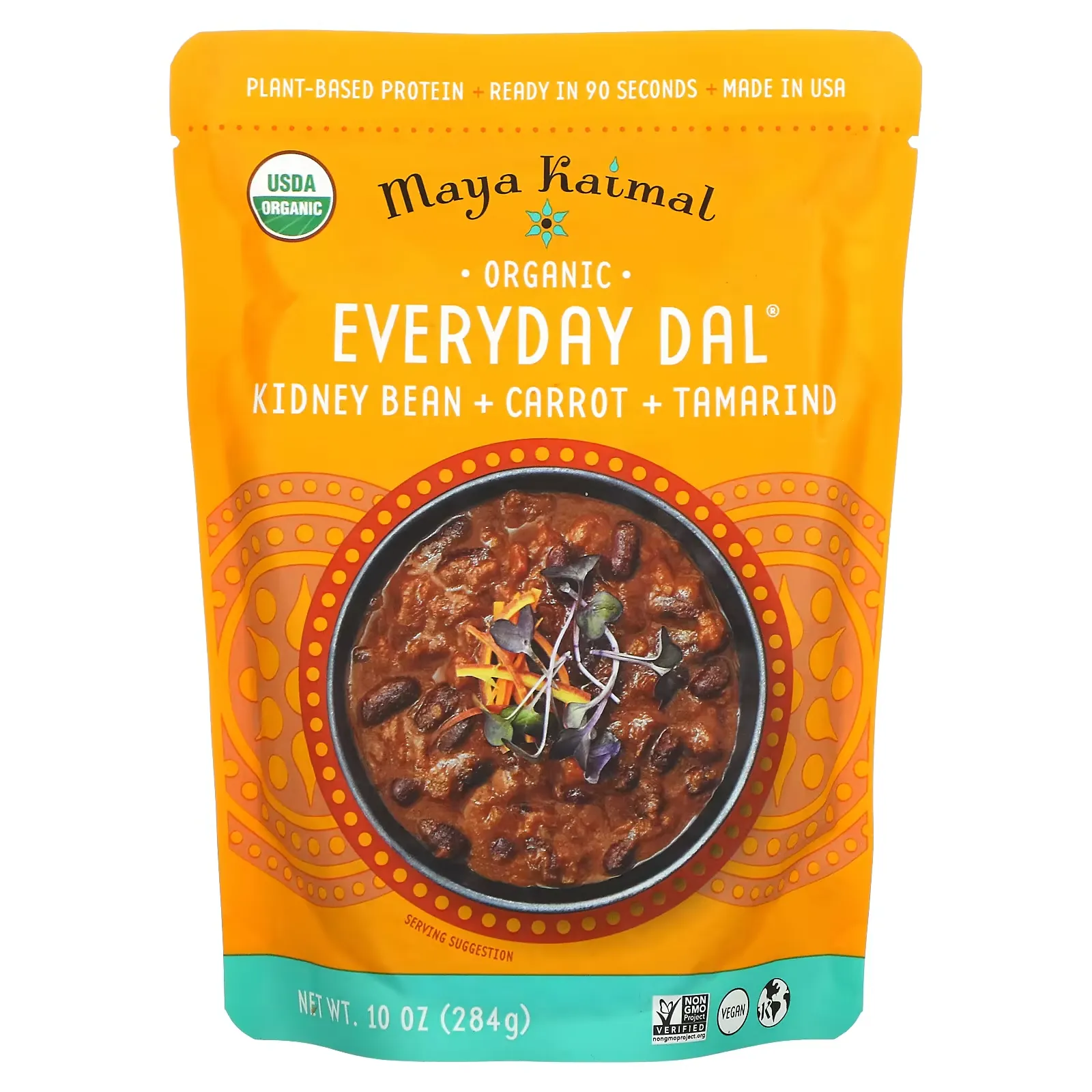 Organic, Everyday Dal, Kidney Beans, Carrots, Tamarind, 10 oz (284 g)