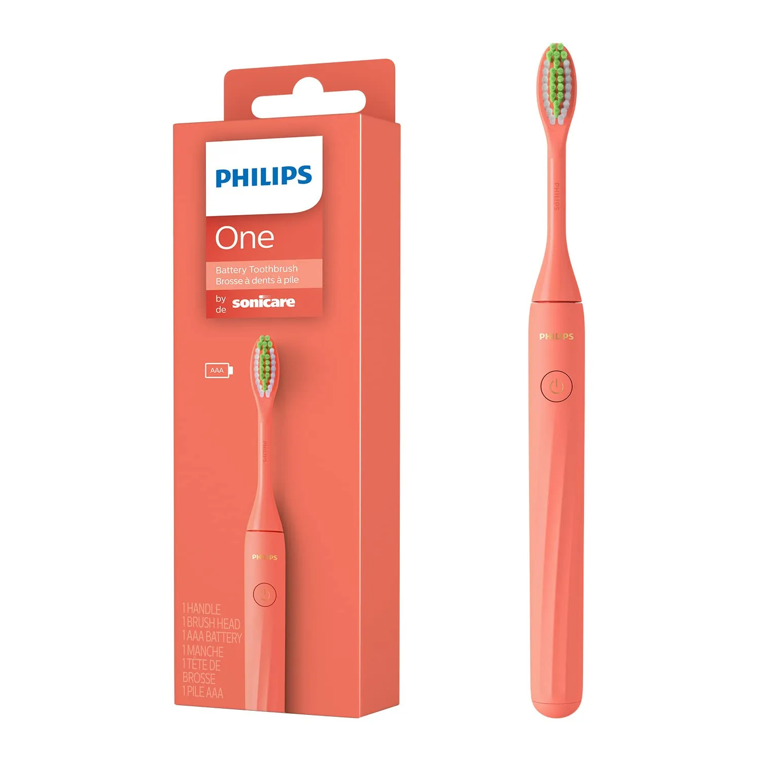 Philips One Electric Toothbrush By Sonicare HY1100/51 - Miami Coral