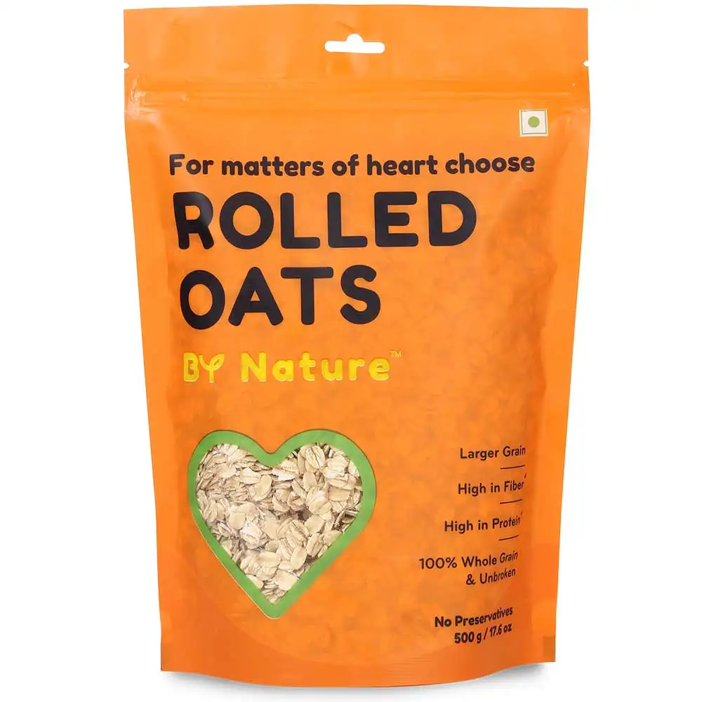 By Nature Rolled Oats,  Unflavoured  0.500 kg