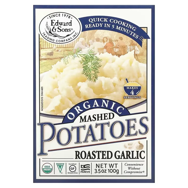 Organic Mashed Potatoes, Roasted Garlic, 3.5 oz (100 g)