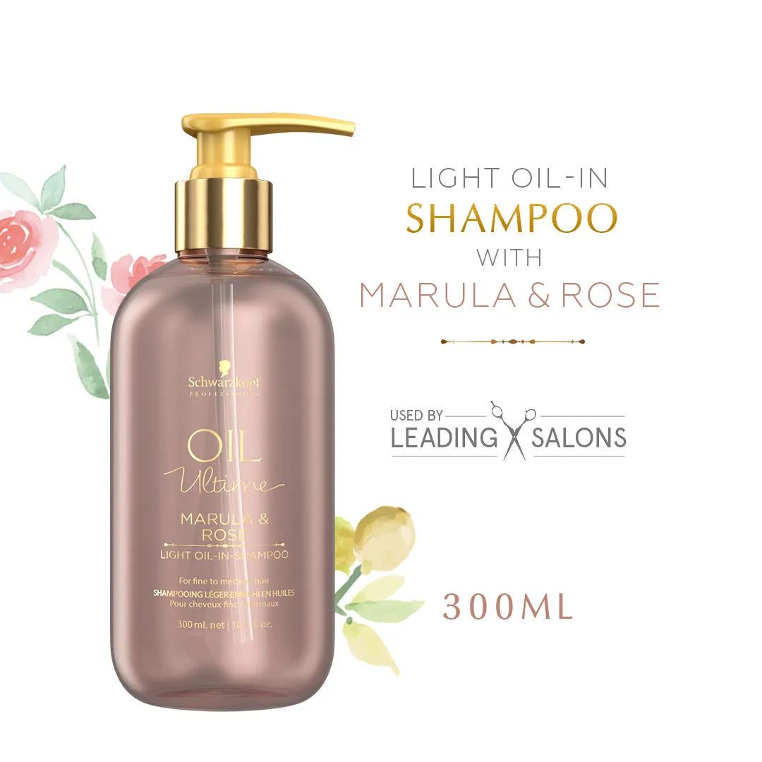 Schwarzkopf Professional Oil Ultime - Marula & Rose Light Oil-In Shampoo