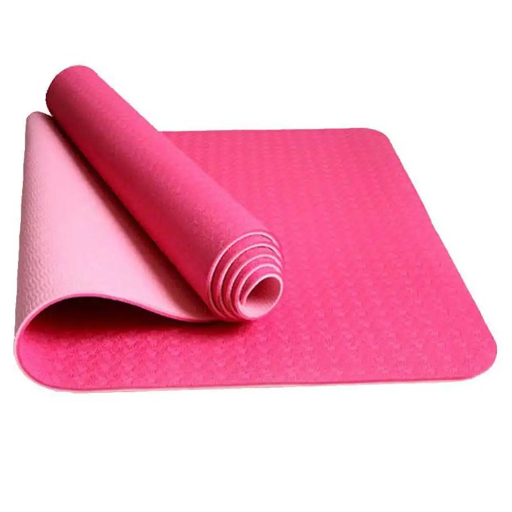 B Fit USA TPE Yoga Mat,  Pink  6 mm