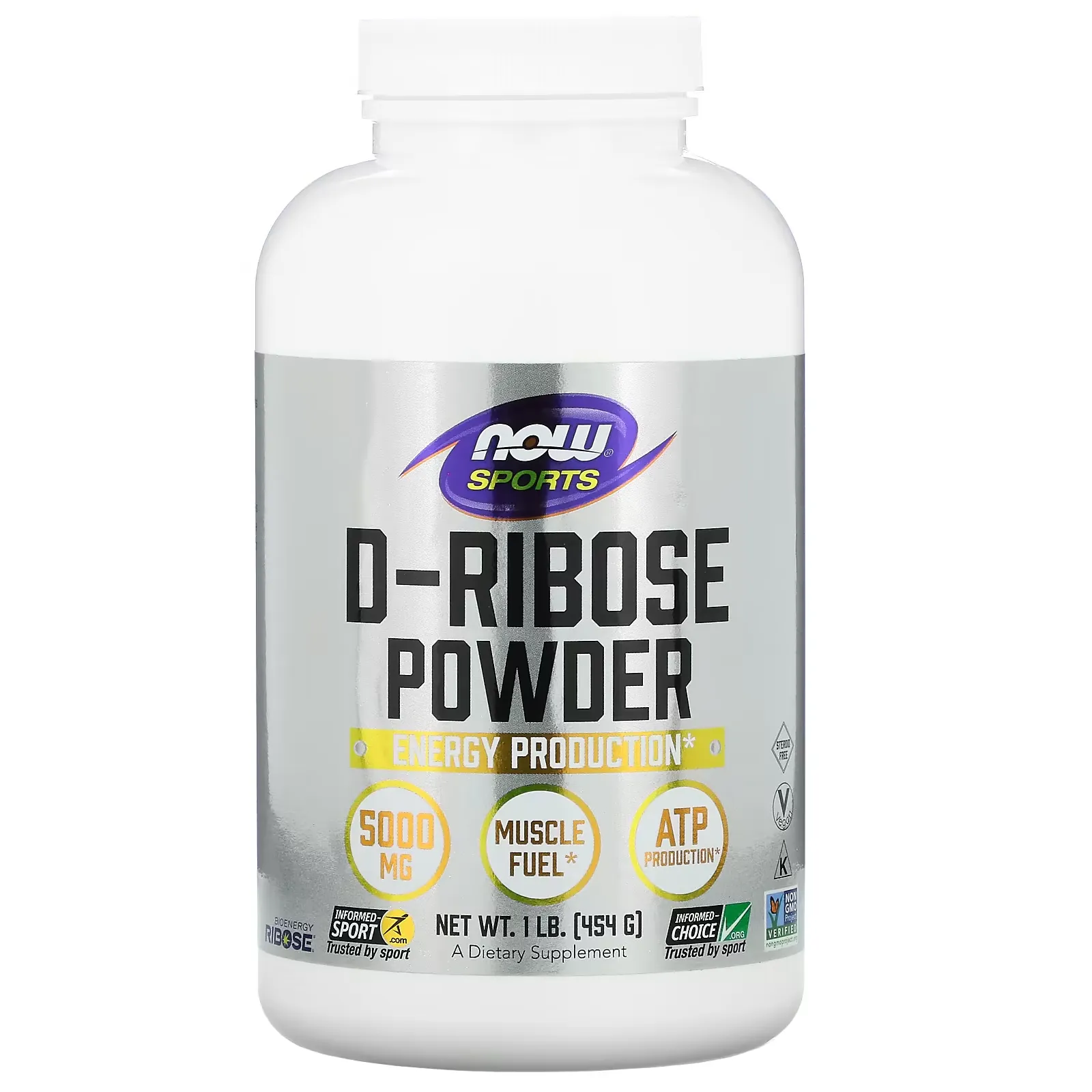 Sports, D-Ribose Powder, 1 lb (454 g)