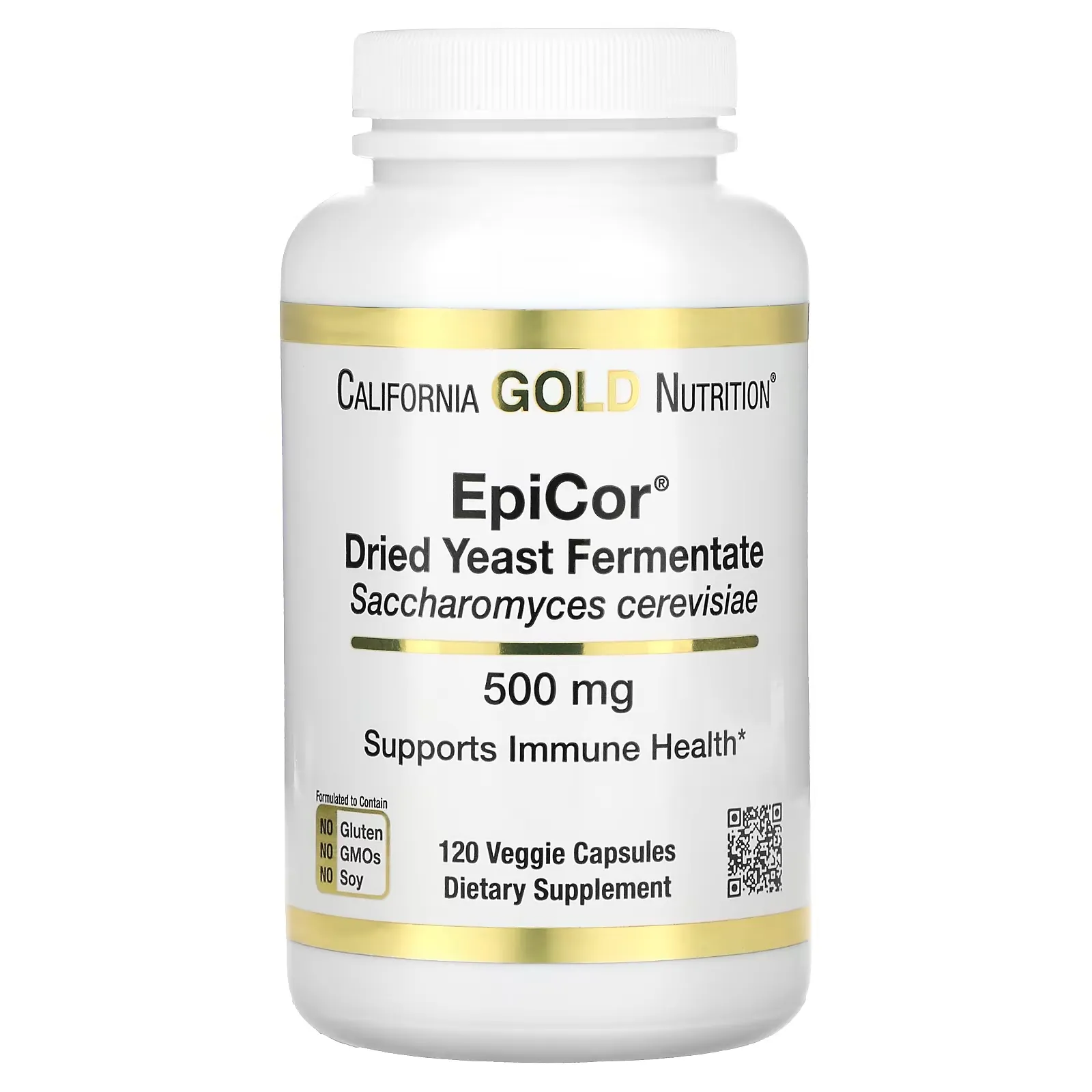 EpiCor, Dried Yeast Fermentate, 500 mg, 120 Veggie Capsules