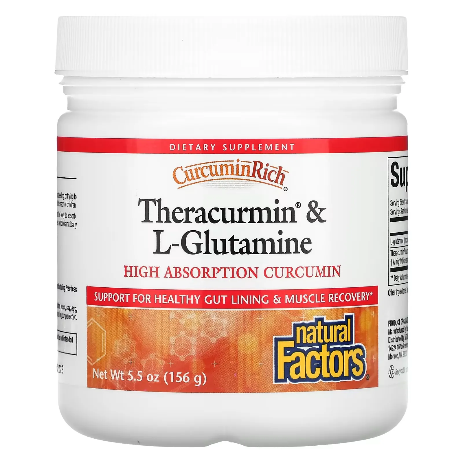 CurcuminRich, Theracurmin & L-Glutamine, 5.5 oz (156 g)