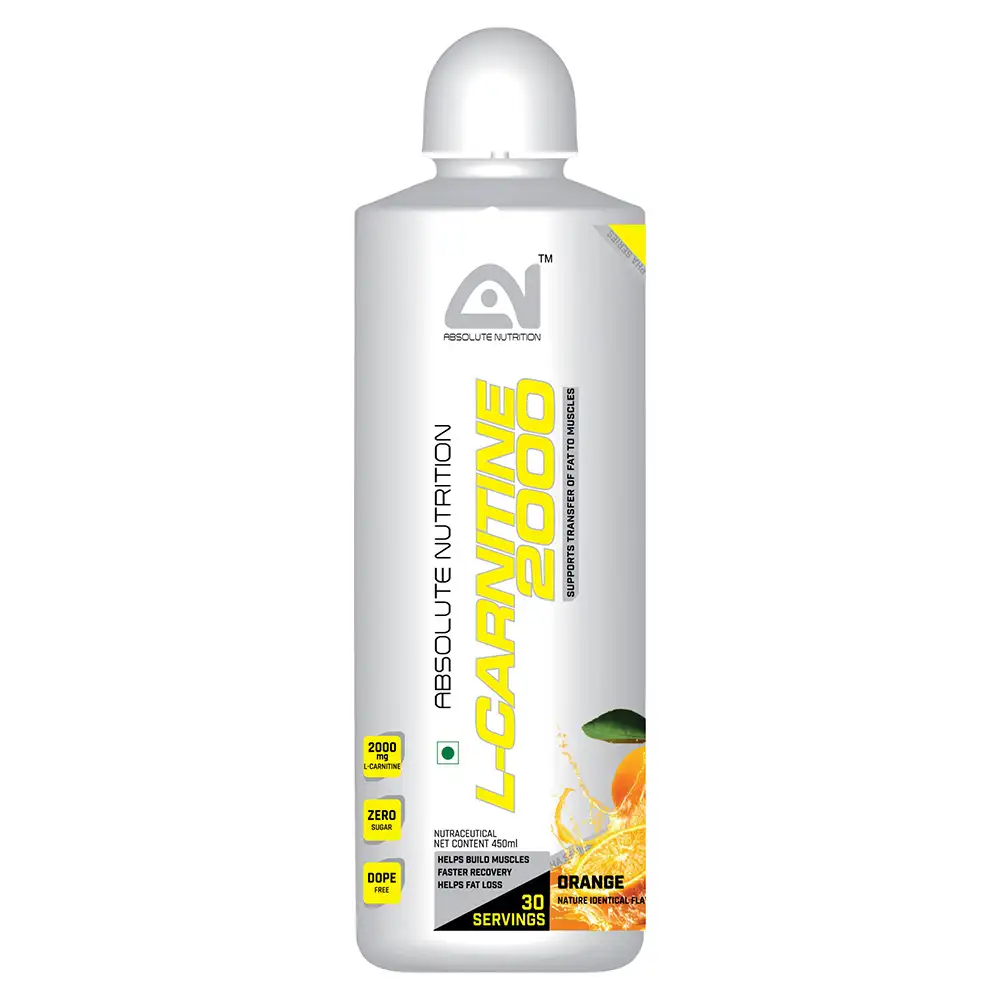 Absolute Nutrition L Carnitine 2000,  450 ml  Orange & Green Apple