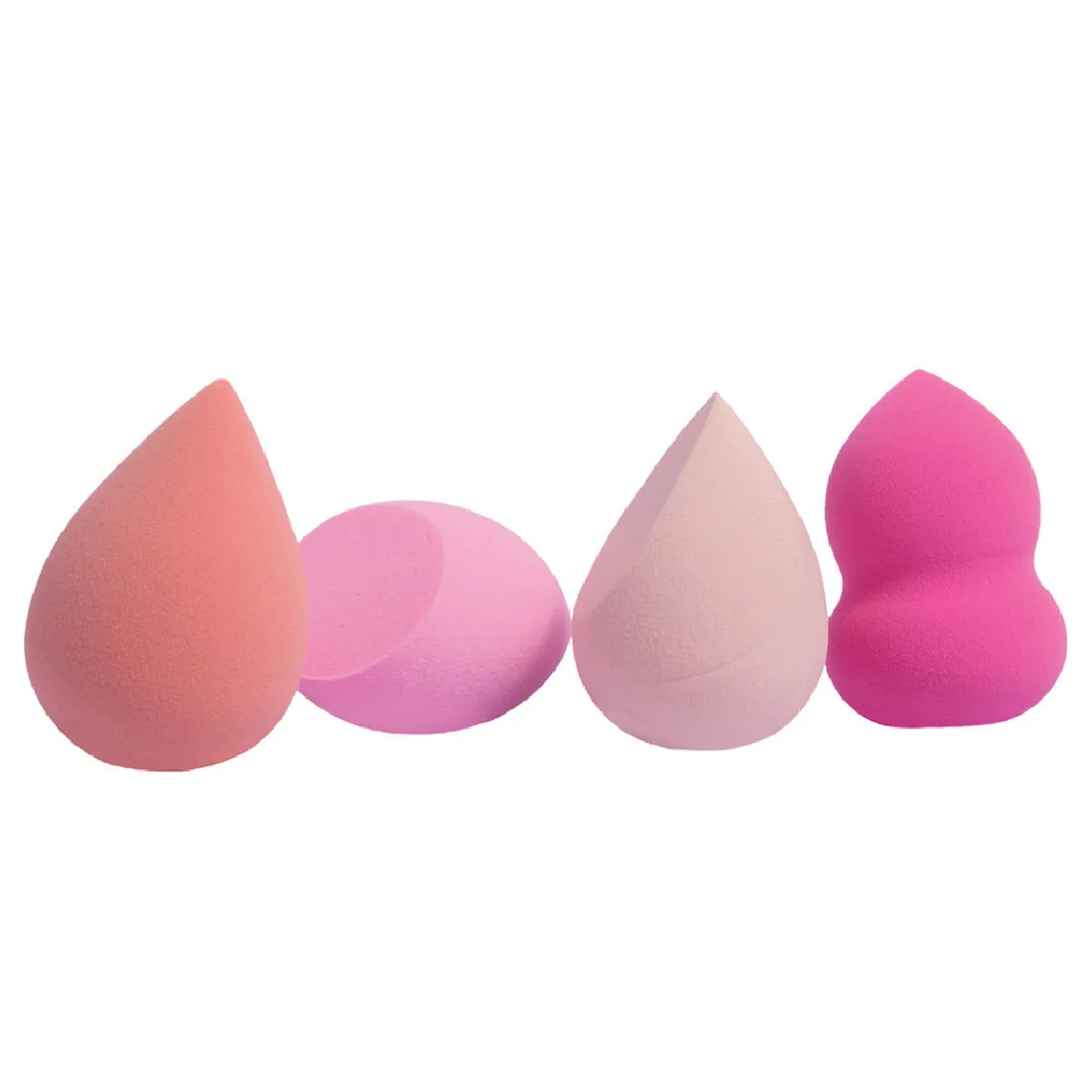 GUBB Beauty Blender For Face Makeup, Foundation Blending Beauty Sponge (Peach & Pink) - Set of 4