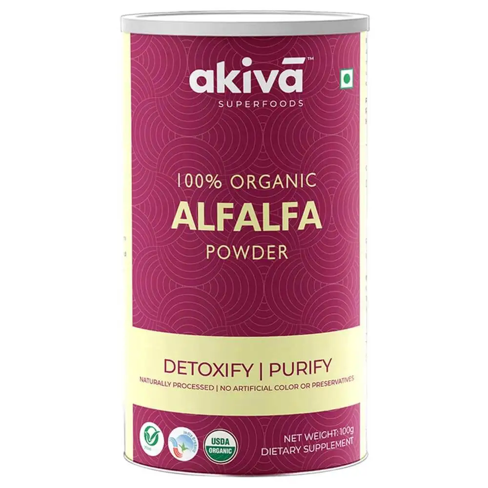 Akiva 100% Organic Alfalfa Powder,  0.1 kg