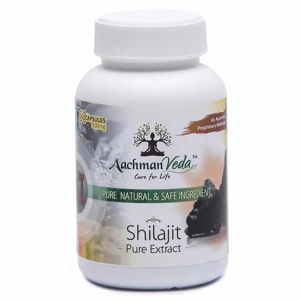 Aachman Veda Shilajit+ Pure Extract,  60 capsules