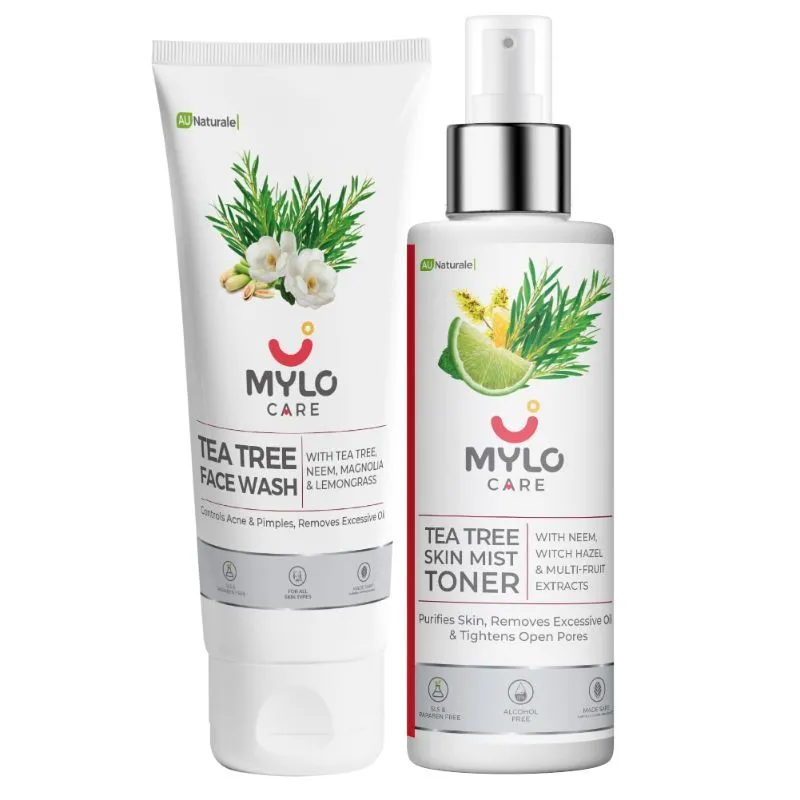 Mylo Care Tea Tree Face Wash & Tea Tree Mist Toner