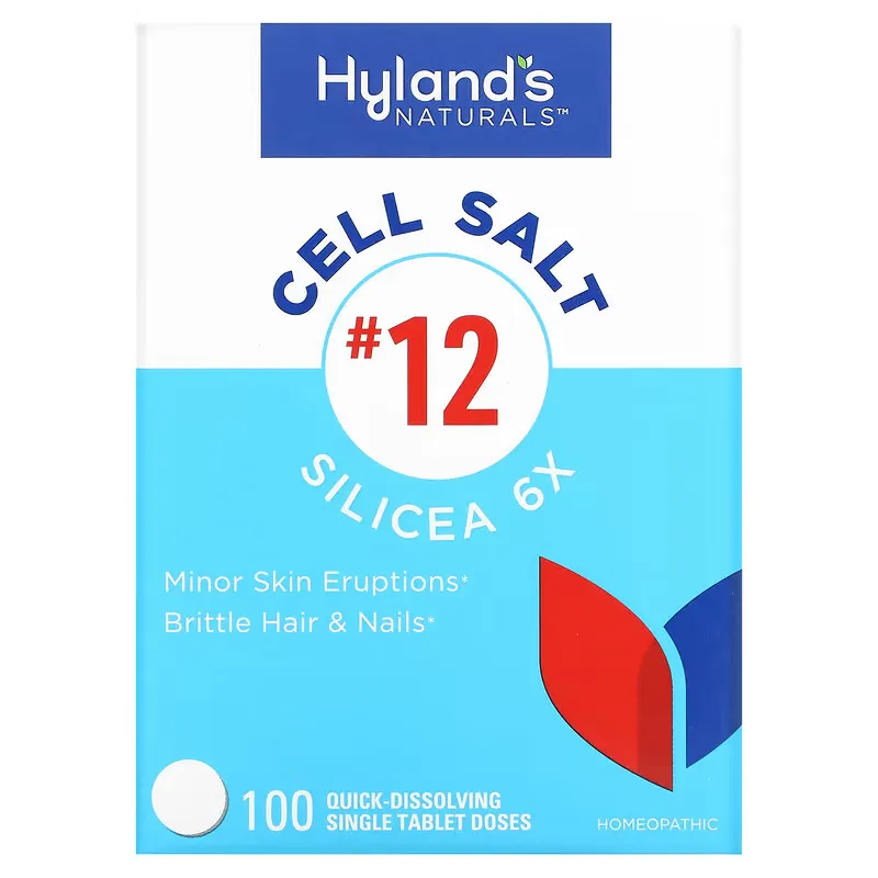 Cell Salt #12, Silicea 6X, 100 Quick-Dissolving Single Tablet