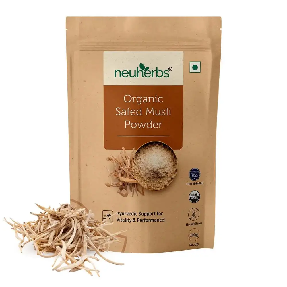 Neuherbs Organic Safed Musli Powder,  100 g