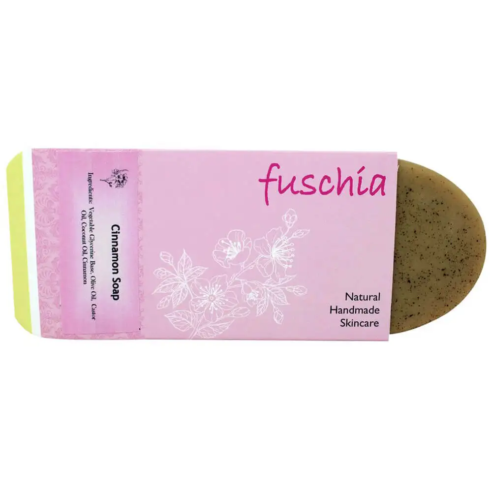 Fuschia Cinnamon Natural Handmade Herbal Soap,  100 g  for All Skin Types