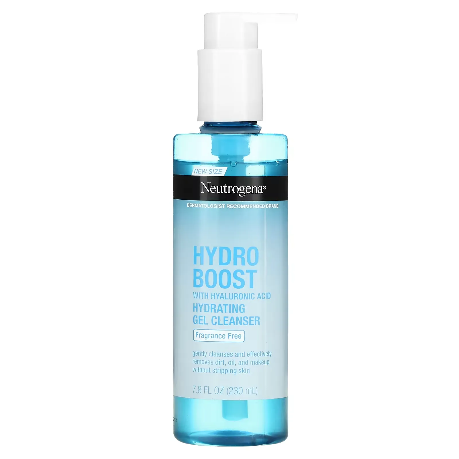 Hydro Boost with Hyaluronic Acid, Hydrating Gel Cleanser, Fragrance Free, 7.8 fl oz (230 ml)