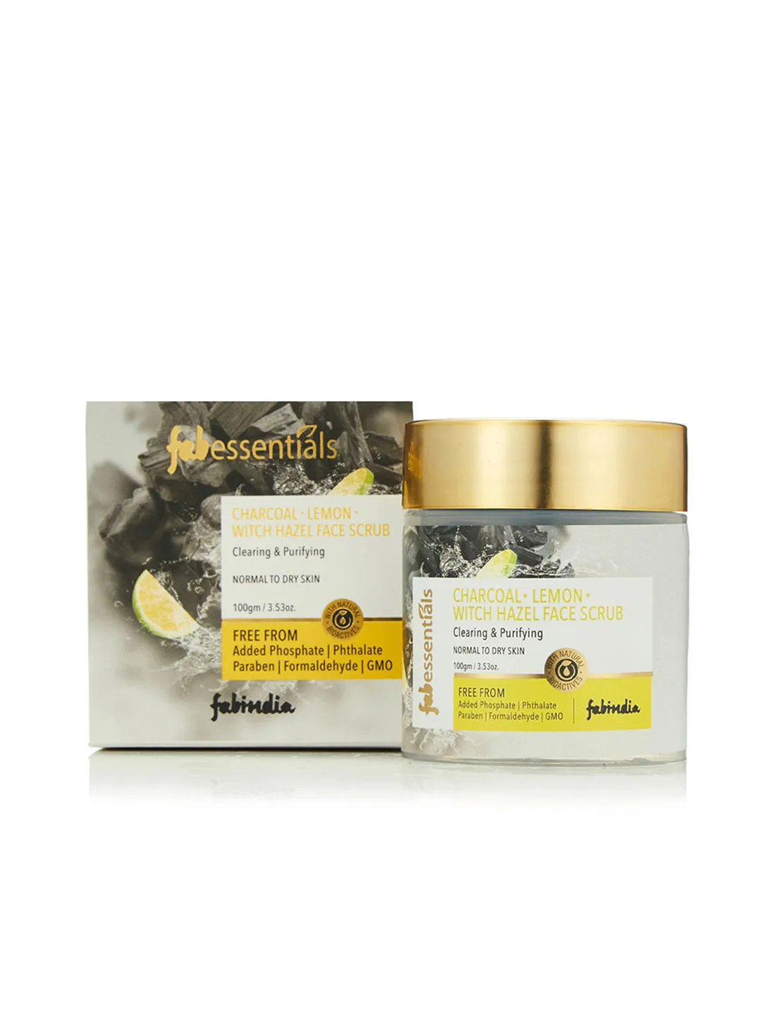 Fabessentials Charcoal Lemon Witch Hazel Face Scrub