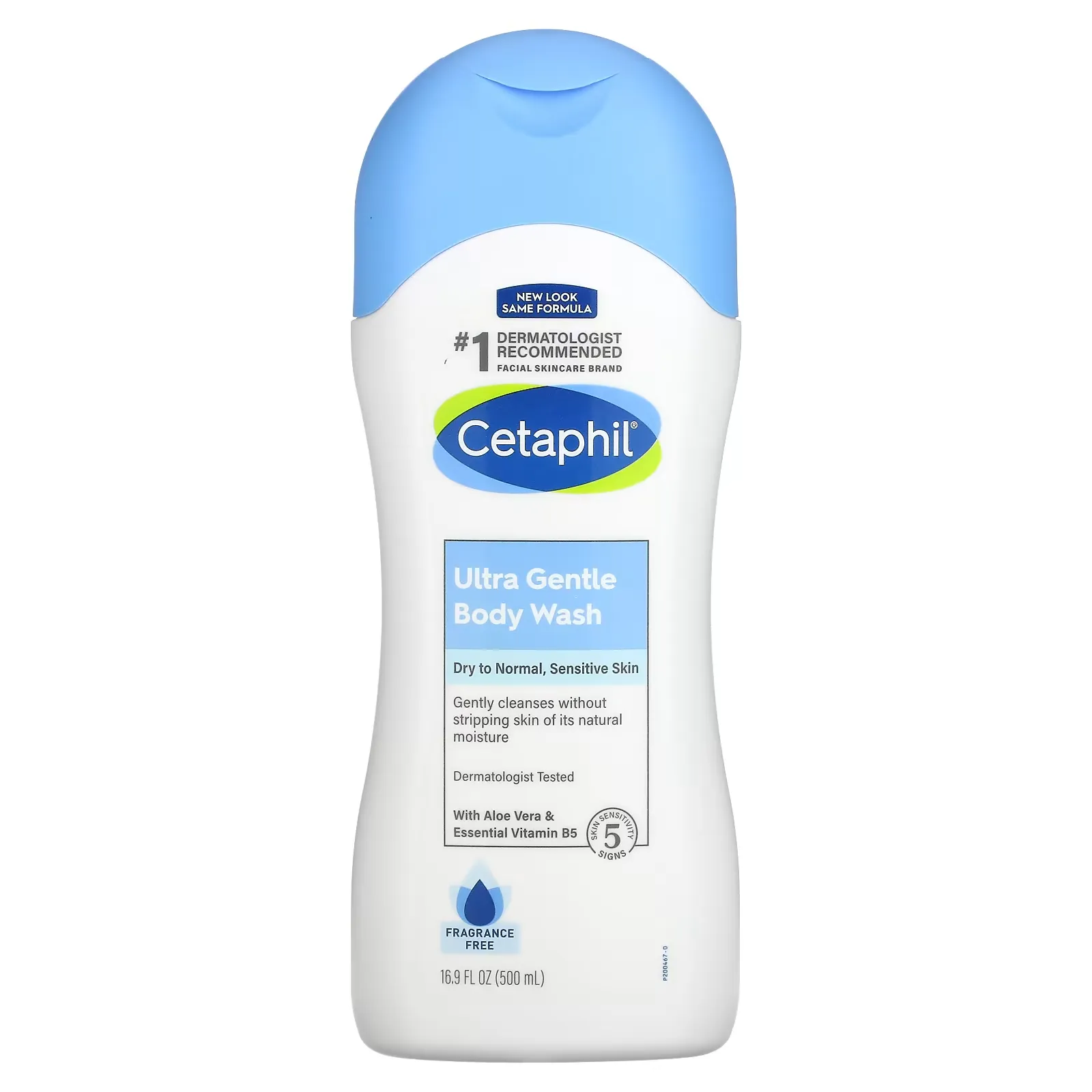 Ultra Gentle Body Wash, Fragrance Free, 16.9 fl oz (500 ml)