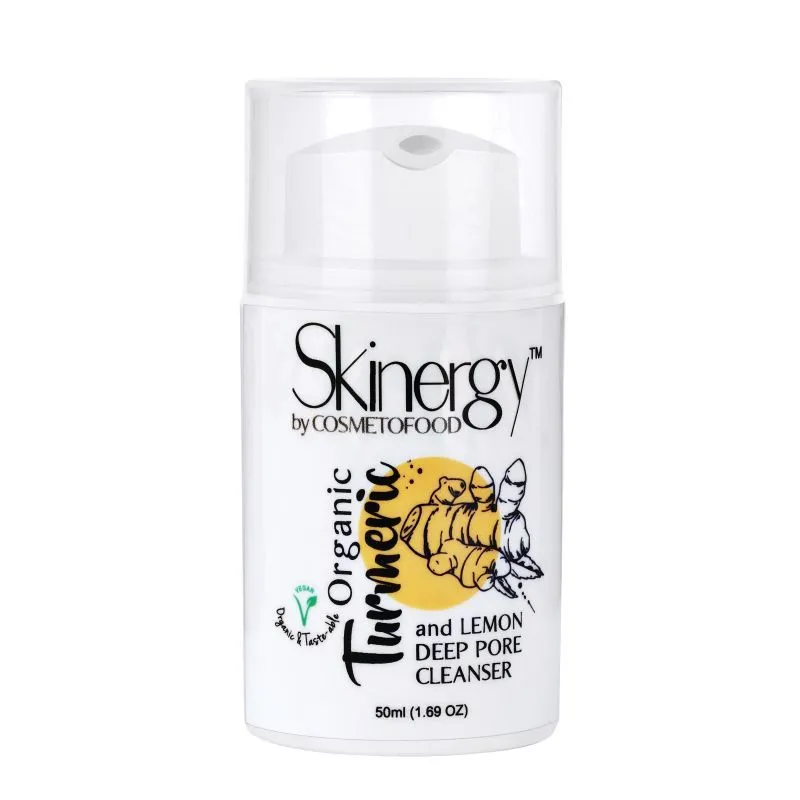 Cosmetofood Skinergy Turmeric And Lemon Deep Pore Cleanser For Reduce the Pores & Anti-Aging Signs