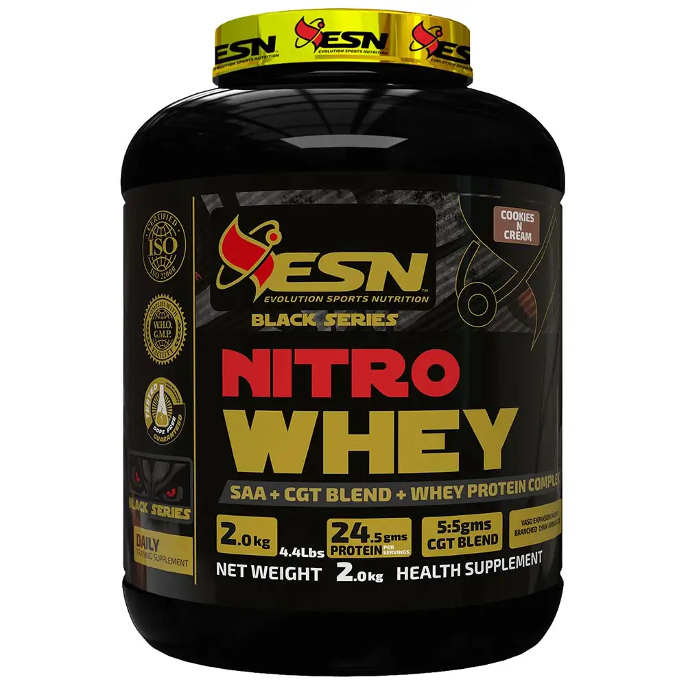 ESN Black Series Nitro Whey,  4.4 lb  Cookies and Cream