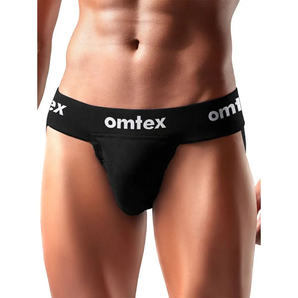 Omtex Rio Supporter Back Covered for Men,  XS  Black