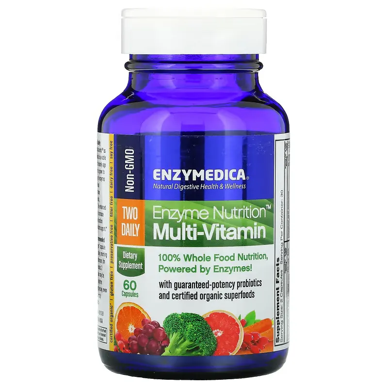 Enzyme Nutrition Multi-Vitamin, Two Daily, 60 Capsules