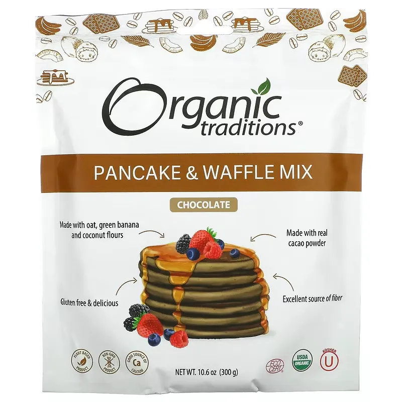 Pancake & Waffle Mix, Chocolate, 10.6 oz (300 g)