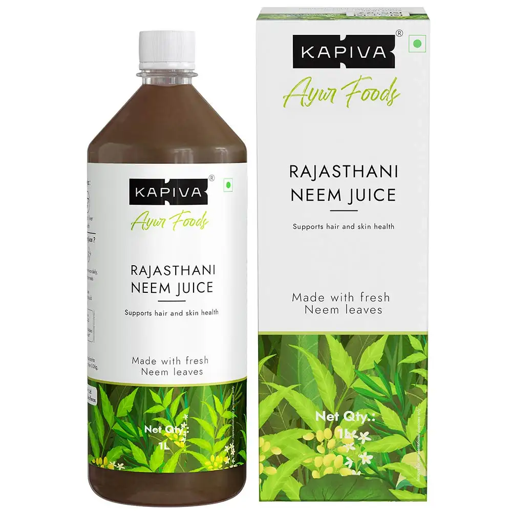 Kapiva Neem Juice (For Healthy Hair & Skin),  Unflavoured  1 L