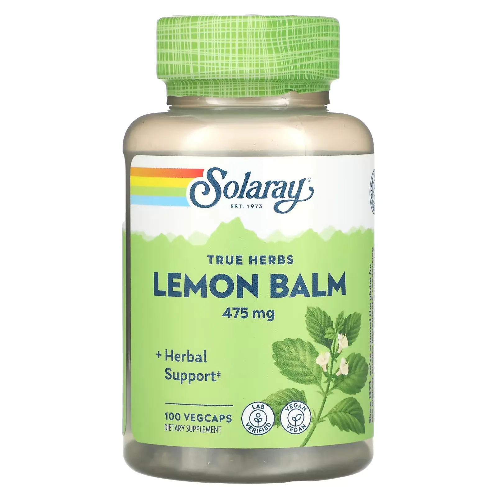 Lemon Balm, 475 mg, 100 VegCaps