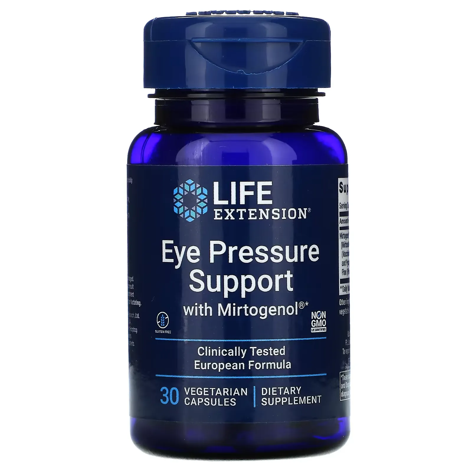 Eye Pressure Support with Mirtogenol, 30 Vegetarian Capsules