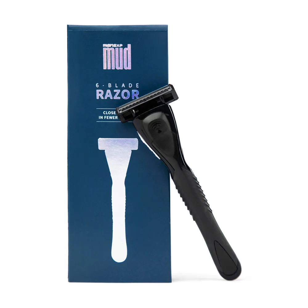 MensXP Mud 6-Blade Razor with Razor Handle and Razor Cartridge