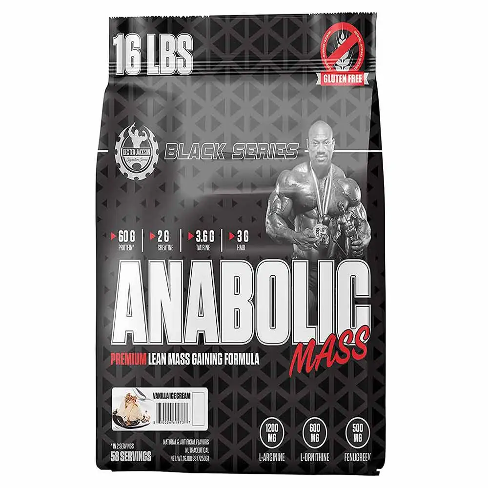 Dexter Jackson Black Series Anabolic Mass Gainer,  16 lb  Vanilla Ice Cream