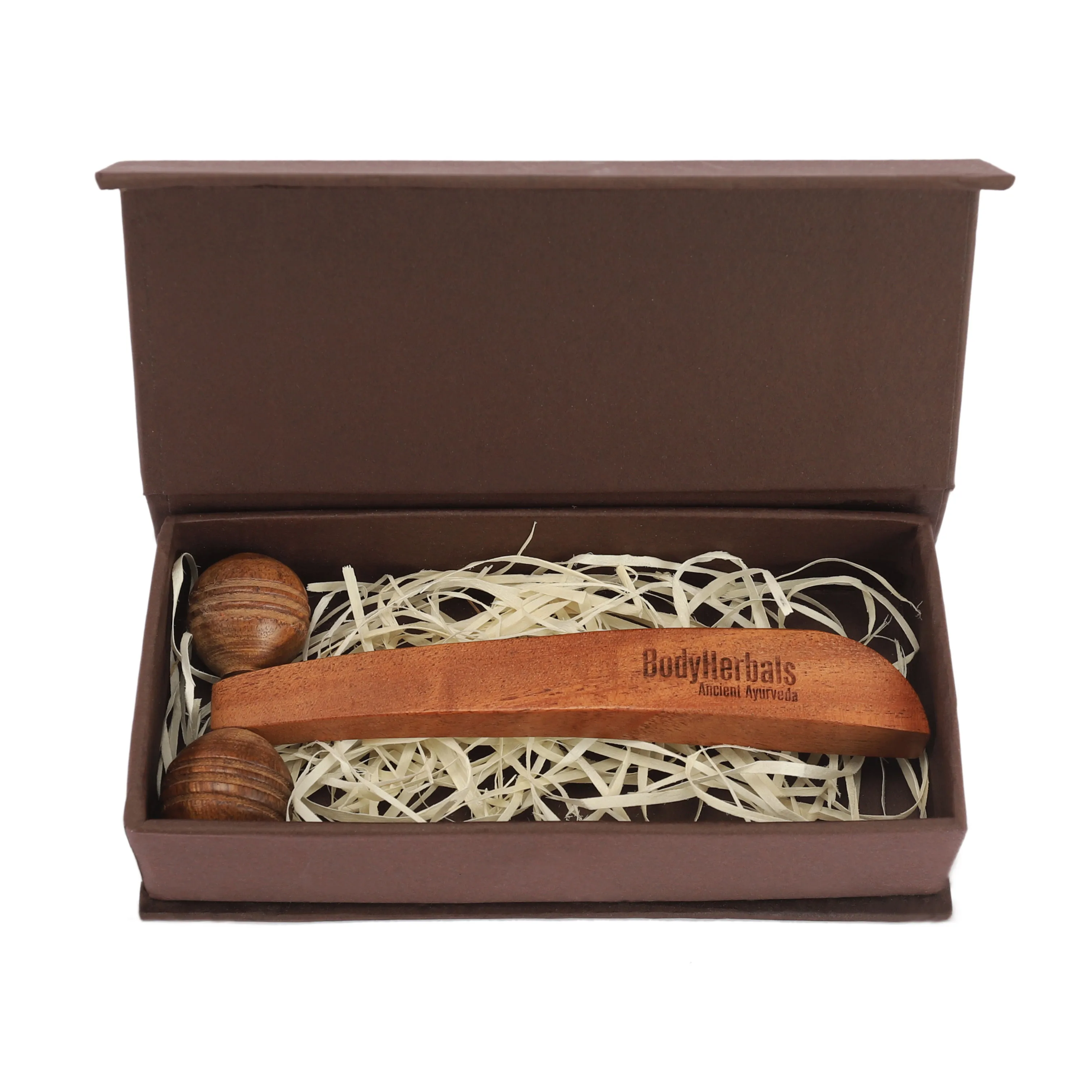 BodyHerbals Face Roller Massager - Hand Made With Design In Gift Box