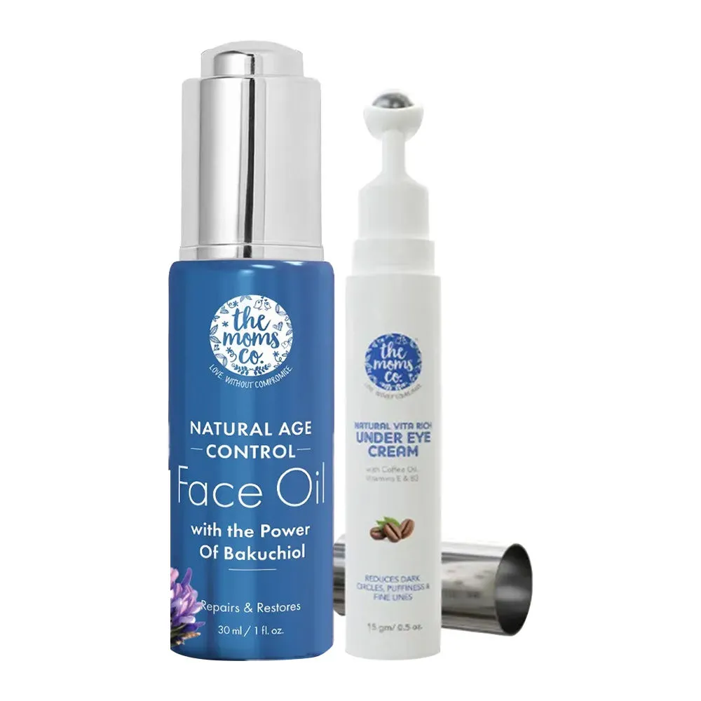 The Moms Co. Age Control Night Repair Bundle With Natural Retinol + Coffee & Chia Seed Oil