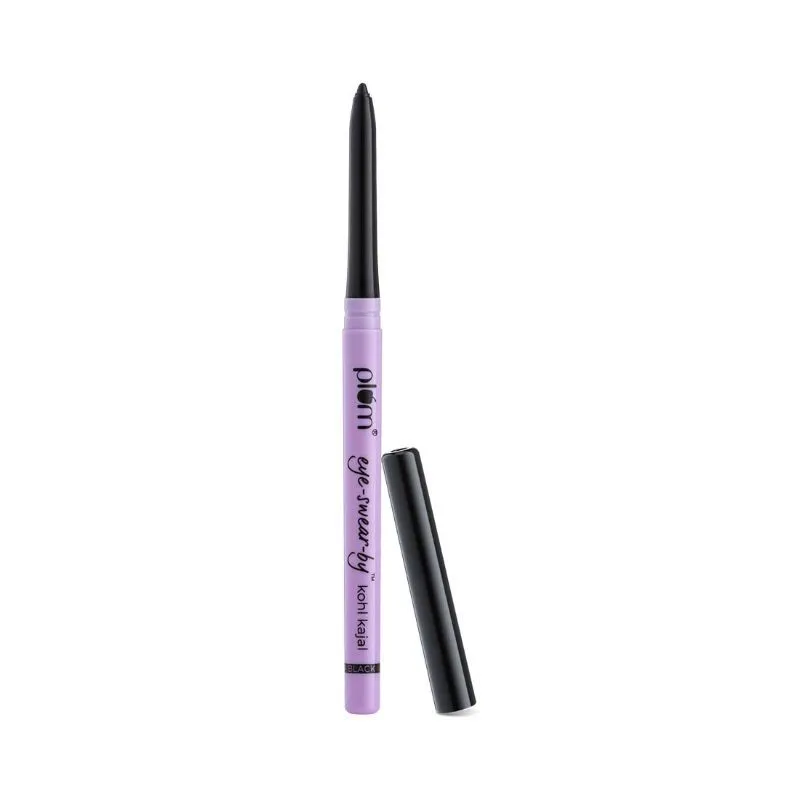 Plum Eye-swear-by Kohl Kajal - Deep Black