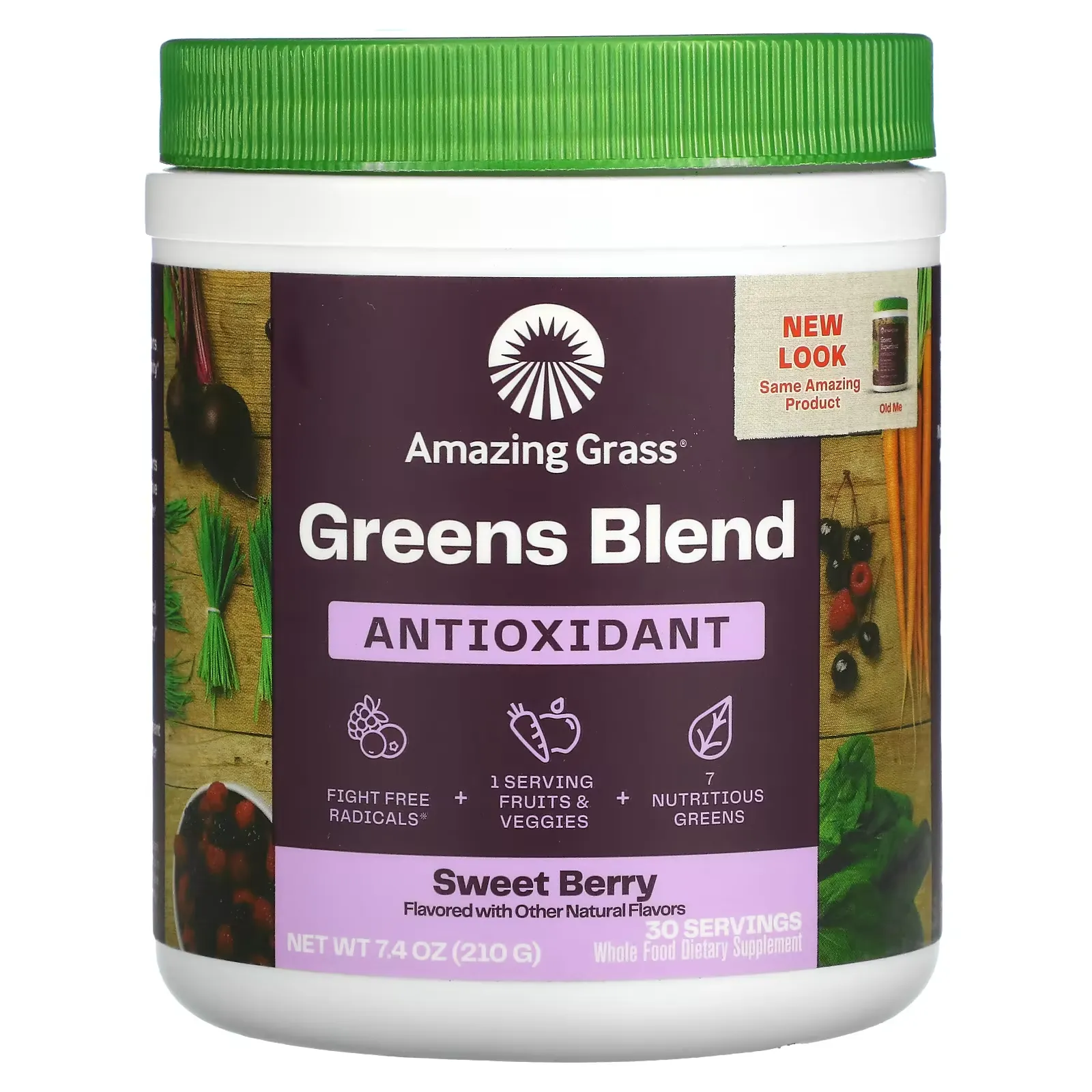 Green Blend Antioxidant, Sweet Berry, 7.4 oz (210 g)