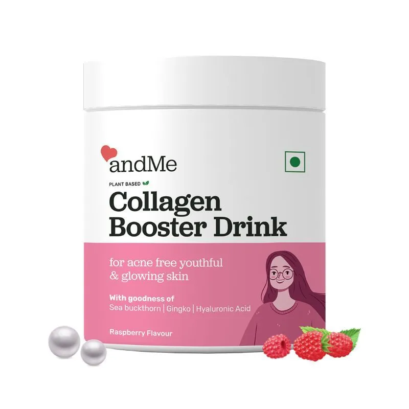 andMe Ant-AgeingA Collagen Boosters, Plant Based, Raspberry Flavour