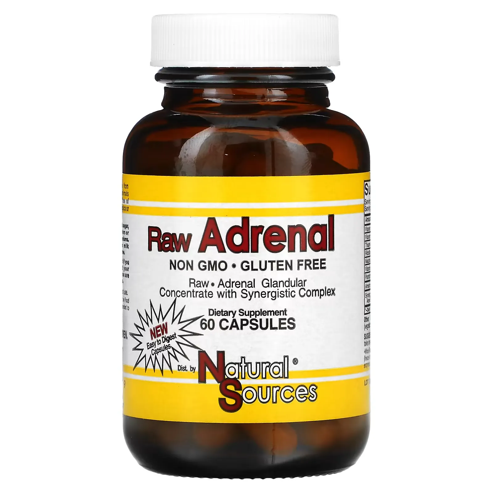 Raw Adrenal, 60 Capsules